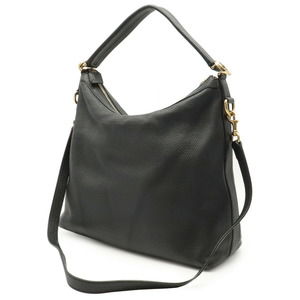 Gucci 2WAY Miss Black GG Leather Crossbody Hobo Handbag